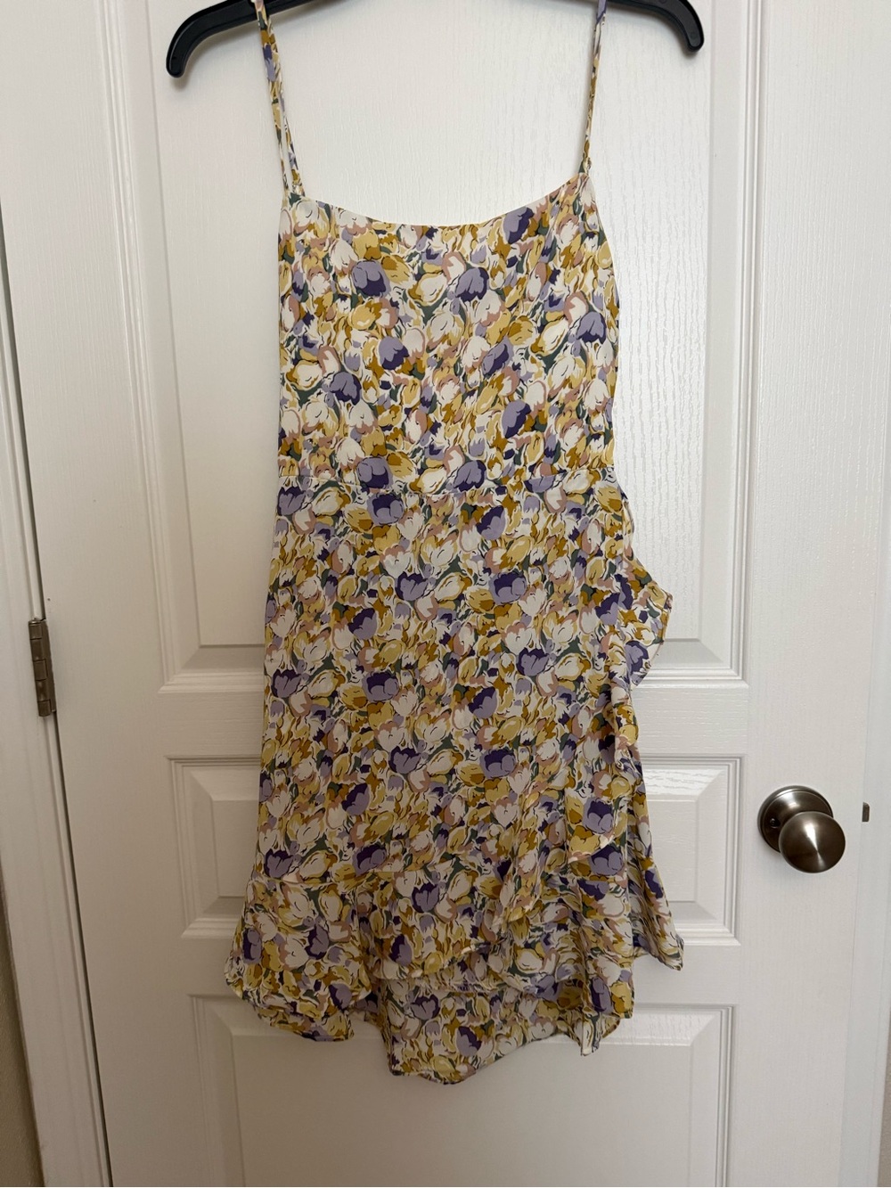 VICI Floral Slip Mini Dress in Purple and Yellow